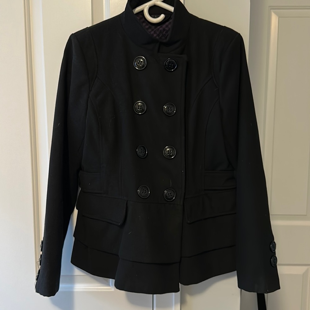 Black Steve Madden pea coat